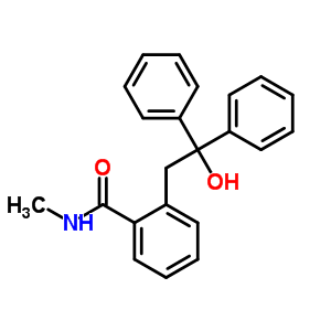 Benzamide,2-(2-hydroxy-2,2-diphenylethyl)-n-methyl- Structure,2594-59-4Structure