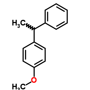 1-Methoxy-4-(1-phenyl-ethyl)-benzene Structure,2605-18-7Structure