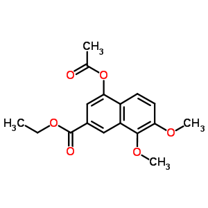 Ethyl 4-acetyloxy-7,8-dimethoxynaphthalene-2-carboxylate Structure,26129-62-4Structure