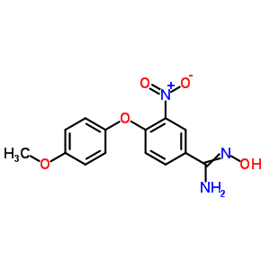 N-hydroxy-4-(4-methoxyphenoxy)-3-nitrobenzenecarboximidamide Structure,261966-14-7Structure