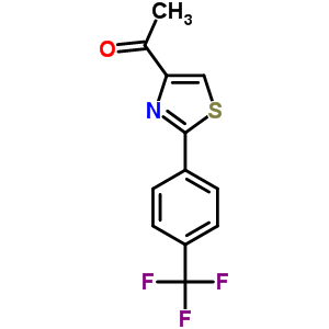 1-[2-[4-(tRifluoromethyl)phenyl]-1,3-thiazol-4-yl]ethan-1-one Structure,263564-37-0Structure