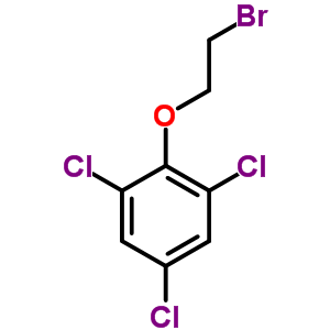 2-(2,4,6-Trichlorophenoxy)-1-bromoethane Structure,26378-23-4Structure