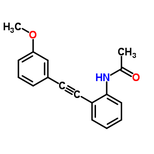 Acetamide,n-[2-[2-(3-methoxyphenyl)ethynyl]phenyl]- Structure,26385-34-2Structure