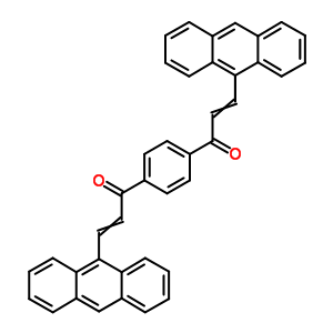 1,1-(1,4-亚苯基)双[3-(9-蒽)-2-丙烯-1-酮结构式_26473-76-7结构式