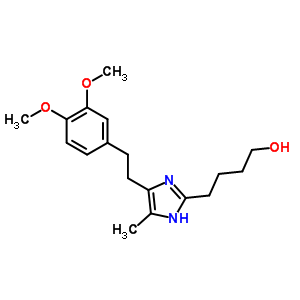 1H-imidazole-2-butanol,5-[2-(3,4-dimethoxyphenyl)ethyl]-4-methyl- Structure,26482-10-0Structure