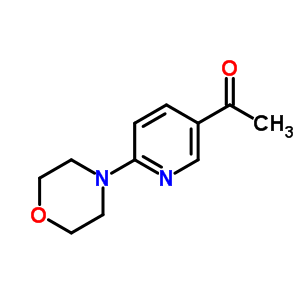 1-[6-(Morpholin-4-yl)pyridin-3-yl]ethanone Structure,265107-43-5Structure