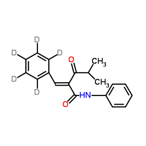 (2E)-4-Methyl-3-Oxo-N-Phenyl-2-[(<Sup>2</Sup>H<Sub>5</Sub>)Phenylmethylene]Pentanamide Structure,265989-32-0Structure