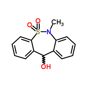 6,11-Dihydro-6-methyl-dibenzo[c,f][1,2]thiazepin-11-ol 5,5-dioxide Structure,26638-56-2Structure