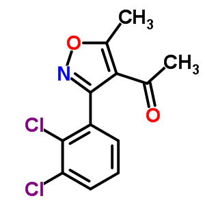 1-[3-(2,3-Dichlorophenyl)-5-methyl-4-isoxazolyl]-1-ethanone Structure,266679-19-0Structure