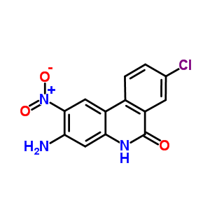 6(5H)-phenanthridinone,3-amino-8-chloro-2-nitro- Structure,26689-70-3Structure