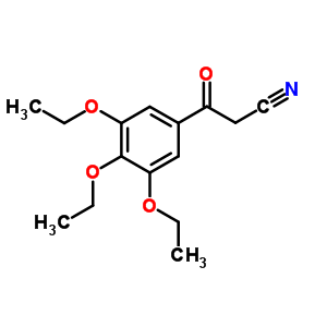 Benzenepropanenitrile, 3,4,5-triethoxy- -oxo- Structure,267880-91-1Structure