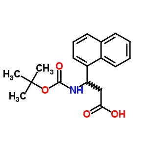 (R,s)-boc-3-氨基-3-(1-萘)-丙酸结构式_268209-95-6结构式