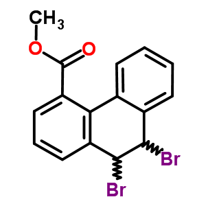 9,10-二溴-9,10-二氢-4-菲羧酸甲酯结构式_26847-76-7结构式