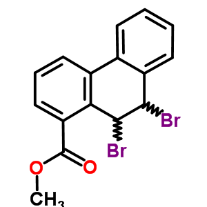 9,10-二溴-9,10-二氢-1-菲羧酸甲酯结构式_26847-77-8结构式