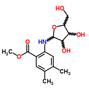 (8CI)-4,5-二甲基-N-D-呋核亚硝脲邻氨基苯甲酸甲酯结构式_26909-51-3结构式