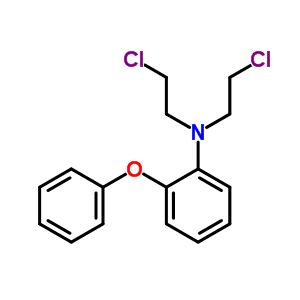 Benzenamine,n,n-bis(2-chloroethyl)-2-phenoxy- Structure,27077-16-3Structure