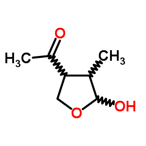 Ethanone,1-[(3s,4r)-tetrahydro-5-hydroxy-4-methyl-3-furanyl]- Structure,27098-03-9Structure