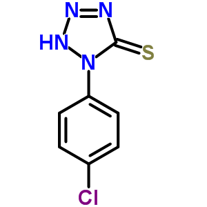 1-(4-氯苯基)-1H-四唑-5-硫醇结构式_27143-76-6结构式