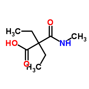 Butanoic acid,2-ethyl-2-[(methylamino)carbonyl]- Structure,27166-55-8Structure