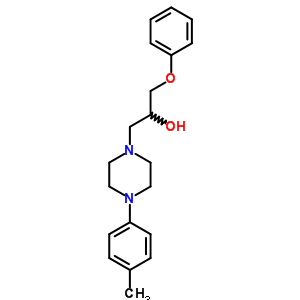 1-Piperazineethanol,4-(4-methylphenyl)-a-(phenoxymethyl)- Structure,2725-12-4Structure