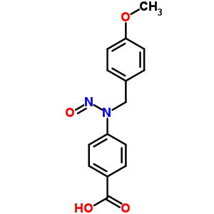 Benzoic acid,4-[[(4-methoxyphenyl)methyl]nitrosoamino]- Structure,27260-82-8Structure