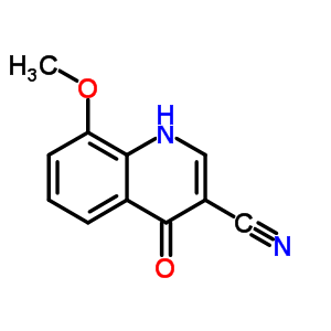 4-Hydroxy-8-methoxy-3-quinolinecarbonitrile Structure,27374-82-9Structure