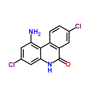 6(5H)-phenanthridinone,1-amino-3,8-dichloro- Structure,27375-04-8Structure