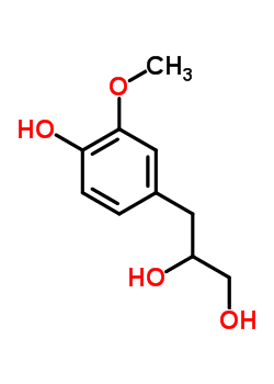 3-(4-Hydroxy-3-methoxyphenyl)-1,2-propanediol Structure,27391-18-0Structure