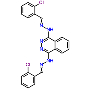 N,n-bis[(2-chlorophenyl)methylideneamino]phthalazine-1,4-diamine Structure,27702-18-7Structure