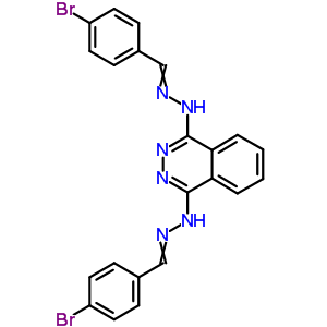 Benzaldehyde, 4-bromo-,1,4-phthalazinediyldihydrazone (9ci) Structure,27702-24-5Structure