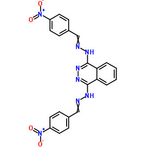 Benzaldehyde, p-nitro-,1,4-phthalazinediyldihydrazone (8ci) Structure,27702-29-0Structure