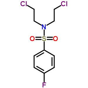 Benzenesulfonamide,n,n-bis(2-chloroethyl)-4-fluoro- Structure,2794-56-1Structure