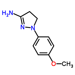 1-(4-甲氧基-苯基)-4,5-二氢-1H-吡唑-3-胺结构式_28020-48-6结构式