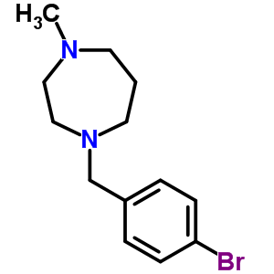 1-(4-溴苄基)-4-甲基全氢-1,4-二氮杂卓结构式_280560-78-3结构式