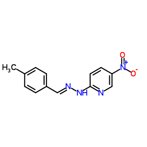 Benzaldehyde,4-methyl-, 2-(5-nitro-2-pyridinyl)hydrazone Structure,28058-20-0Structure