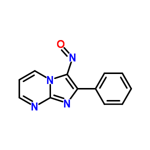 3-亚硝基-2-苯基-咪唑并[1,2-a]嘧啶结构式_28103-25-5结构式