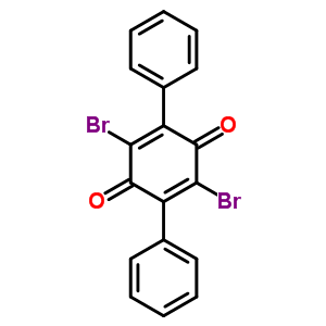 2,5-Cyclohexadiene-1,4-dione,2,5-dibromo-3,6-diphenyl- Structure,28293-39-2Structure