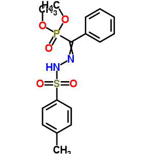 Benzenesulfonic acid,4-methyl-, 2-[(dimethoxyphosphinyl)phenylmethylene]hydrazide Structure,28447-23-6Structure