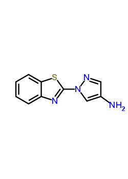 Benzothiazole, 2-(4-aminopyrazol-1-yl)-(8ci)Structure,28469-10-5Structure Benzothiazole, 2-(4-aminopyrazol-1-yl)-(8ci) Structure,28469-10-5Structure