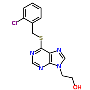 9H-purine-9-ethanol,6-[[(2-chlorophenyl)methyl]thio]- Structure,2852-27-9Structure