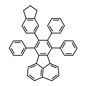 Fluoranthene,8-(2,3-dihydro-1h-inden-5-yl)-7,9,10-triphenyl- Structure,28622-12-0Structure