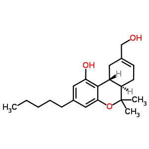 (6aR,10alphaR)-6a,7,10,10alpha-四氢-1-羟基-6,6-二甲基-3-戊基-6H-二苯并[b,d]吡喃-9-甲醇结构式_28646-40-4结构式