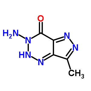 4H-pyrazolo[4,3-d]-1,2,3-triazin-4-one,3-amino-3,5-dihydro-7-methyl- Structure,28668-13-5Structure