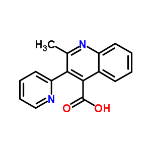 2-Methyl-3-pyridin-2-yl-quinoline-4-carboxylic acid Structure,28674-64-8Structure