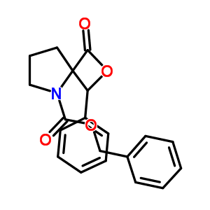 1-Oxo-3-phenyl-2-oxa-5-azaspiro[3.4]octane-5-carboxylic acid phenylmethyl ester Structure,287401-29-0Structure