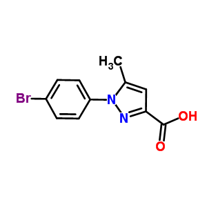 1-(4-氟苯基)-5-甲基-1H-吡唑-3-羧酸结构式_288251-66-1结构式