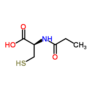 N-丙酰基-l-半胱氨酸结构式_2885-79-2结构式