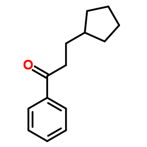 3-环戊基-1-苯基-1-丙酮结构式_28861-25-8结构式