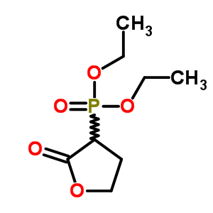 P-(四氢-2-氧代-3-呋喃)-磷酸二乙酯结构式_2907-85-9结构式