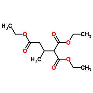 2-甲基-1,1,3-丙烷三羧酸三乙酯结构式_2907-92-8结构式